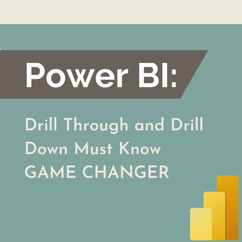 Power BI Drill Through and Drill Down Must Know GAME CHANGER